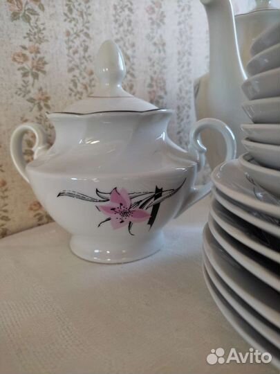 Чайно-кофейный сервиз, Рижский фарфор