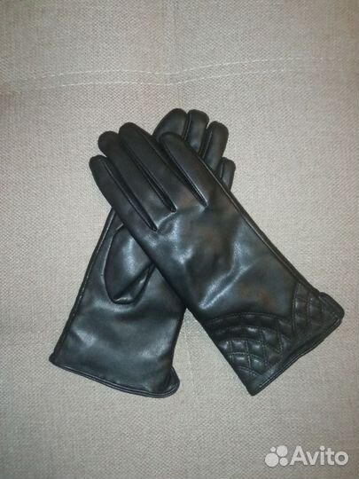 Перчатки кожаные женские 7 размер