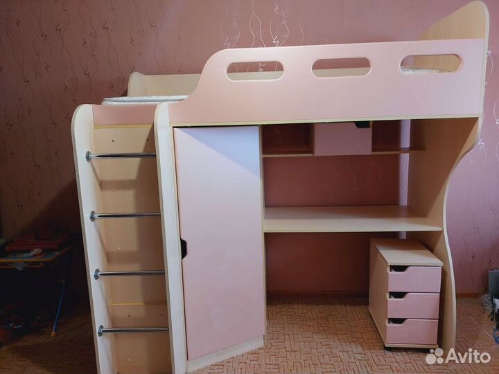 Детская кровать чердак и матрас орматек