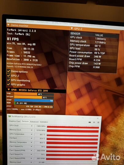 Видеокарта RTX 3090 Asus TUF