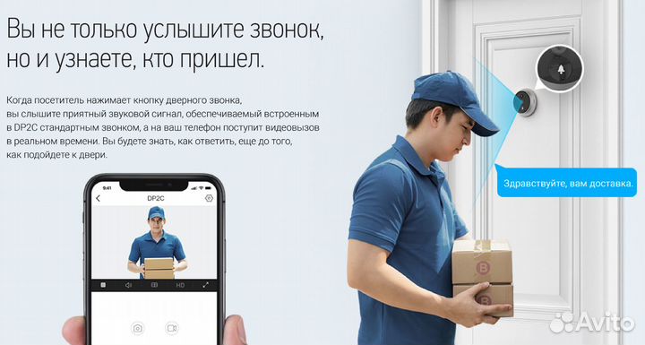 WiFi дверной видеоглазок Ezviz DP2C