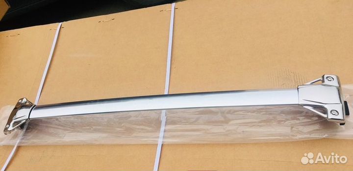 Поперечины на рейлинги хром для Toyota Prado 150