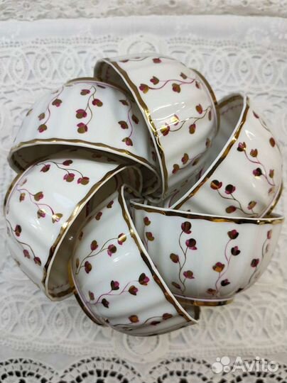 Чайный сервиз Золотой вьюнок дфз