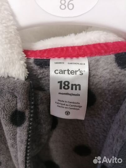 Комбинезон флисовый carters 86