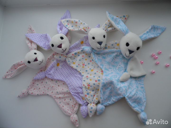 Зайка-комфортер для новорожденных