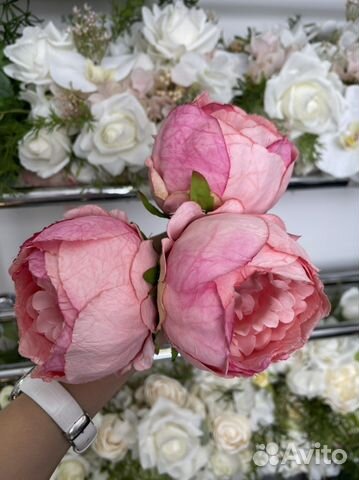 Искусственные цветы бу