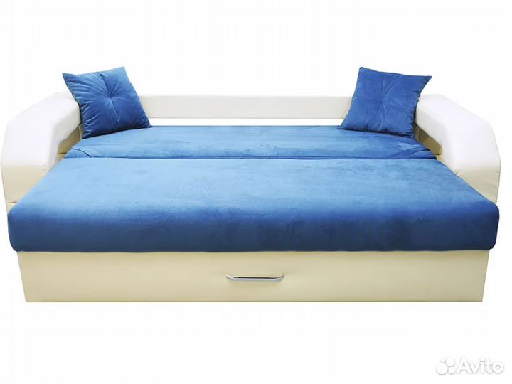 Диван еврокнижка Манчестер велюр с подсветкой