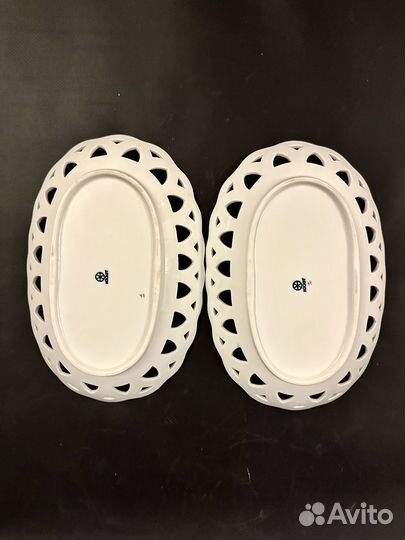 Сухарница блюдо ажурный фарфор Hochst Германия