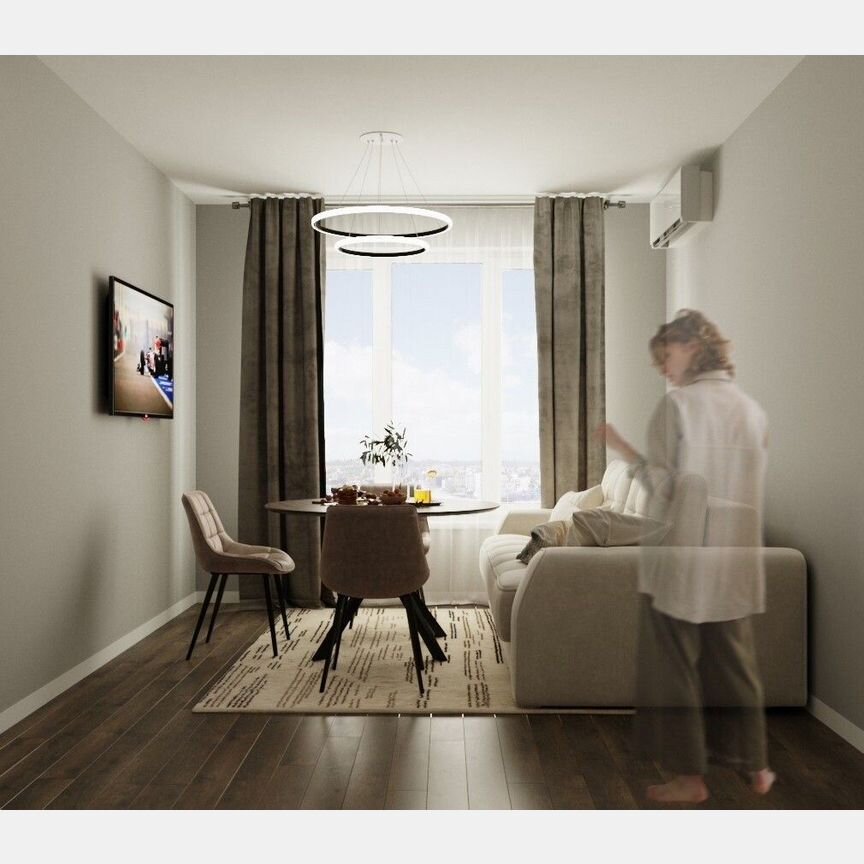 2-к. квартира, 53 м², 3/8 эт.