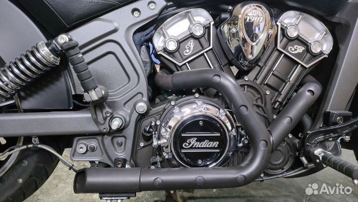 Комплект выхлоп и Power commander на Indian Scout