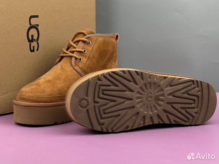 Женские ugg ботинки Ugg Neumel Platform Chestnut