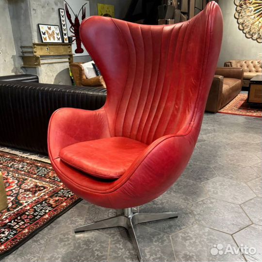 Кресло-яйцо Red Egg Rotating