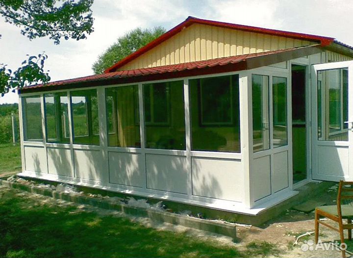 Остекление пвх веранд террас