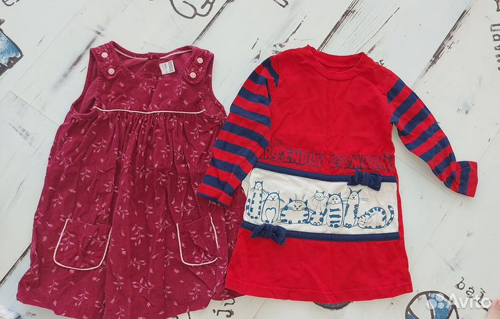 Вещи пакетом на девочку 80 86 92