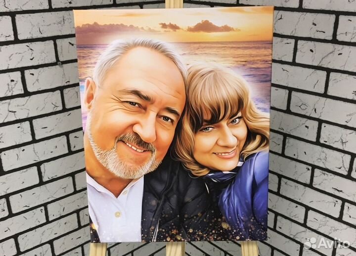 Портрет на холсте по фото