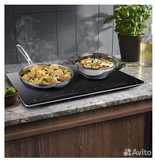 Индукционная плита настольная kitfort 2 конфорки