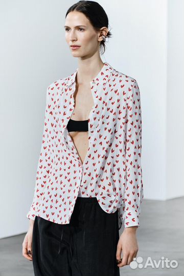 Рубашка Zara с принтом