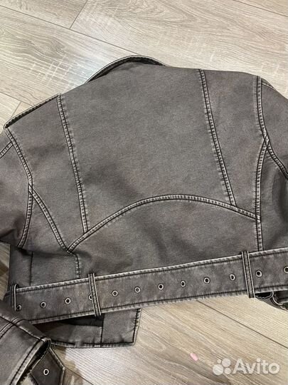 Косуха винтажная серая