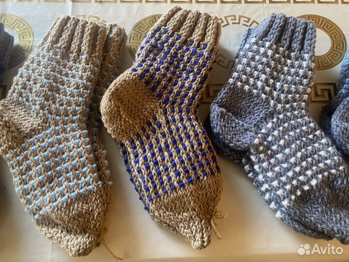 Полушерстяные носки