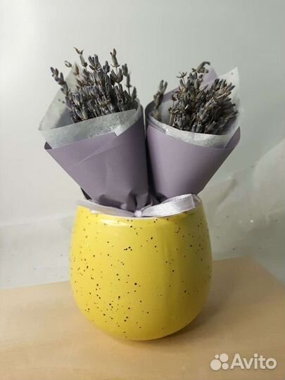 Букет из сухоцветов,лаванда,бонбоньерка