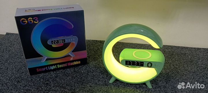 5в1 Лампа-ночник зарядка колонка часы SMART Light
