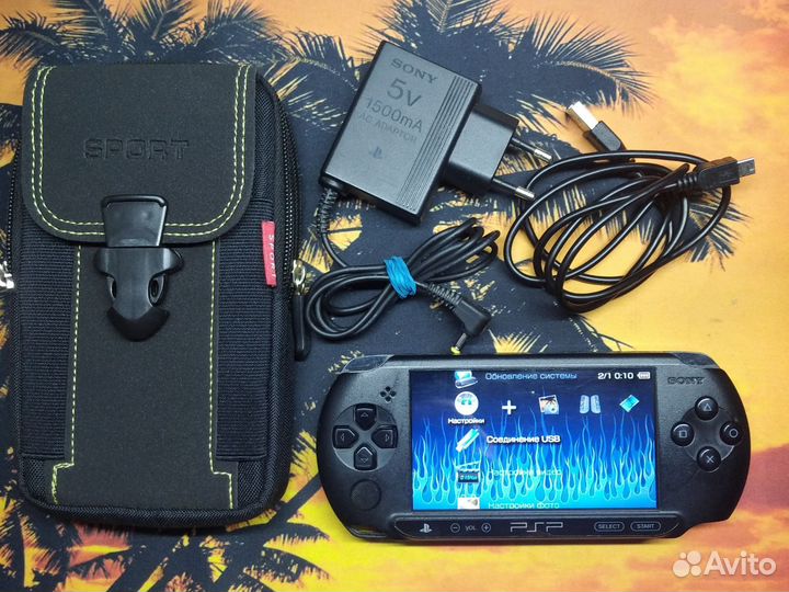 Sony PSP E1008 Street прошита 32GB-50 игр