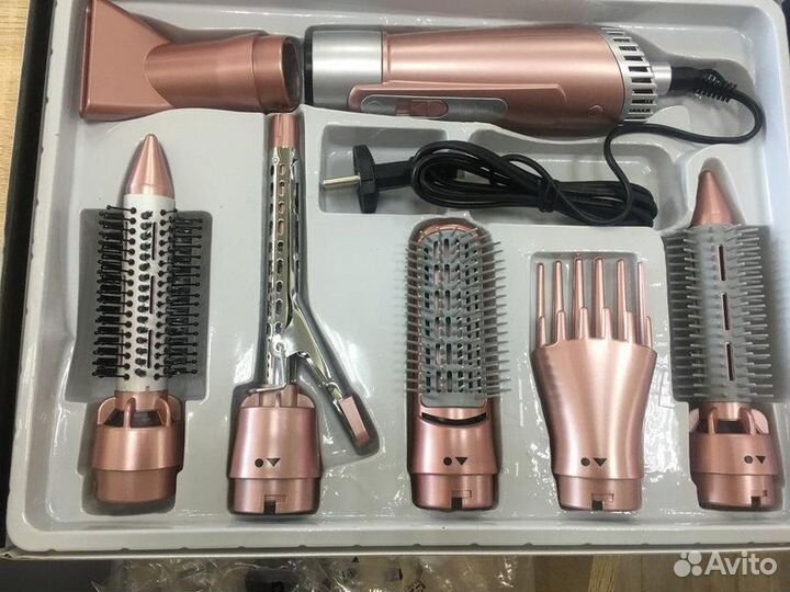 Фен-плойка расческа 7в1 2200w gemei (GM-4831)