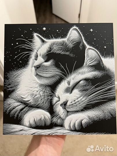 Коты - 3д-картины