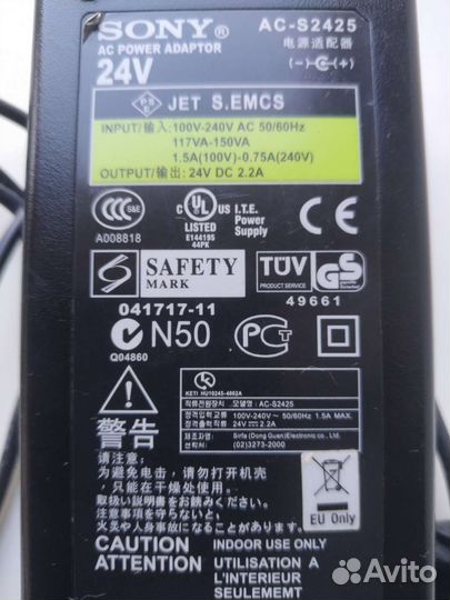 Блок питания Sony 24в 2.2А