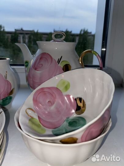 Чайный сервиз Дулёво. Розы