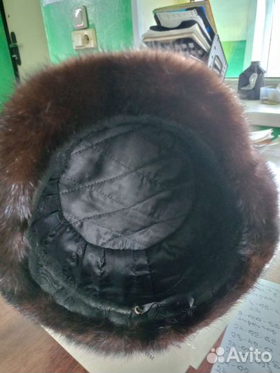Норковая шапка мужская новая 58