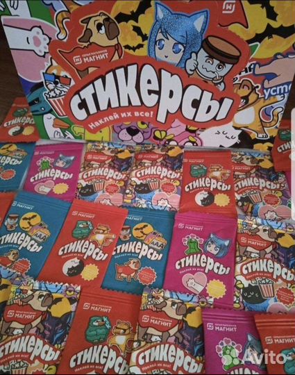 Наклейки магнит
