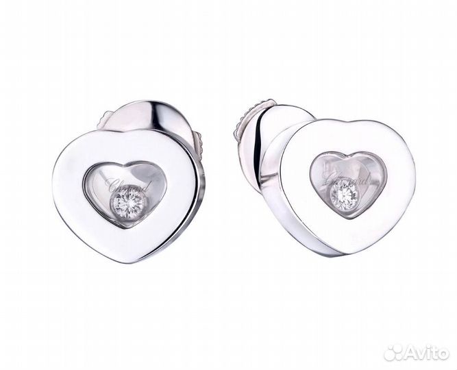 Серьги Chopard Happy Hearts Diamonds