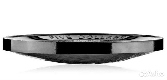 Австралия 5 долларов 2019 Посадка на Луну