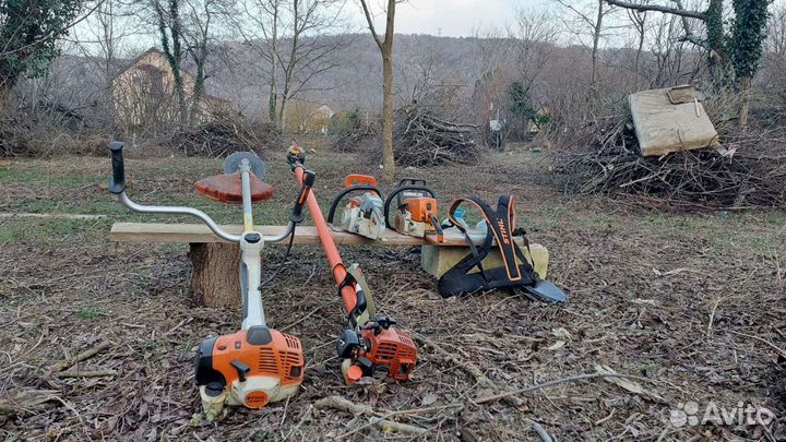 Покос травы, спил деревьев, расчистка участков