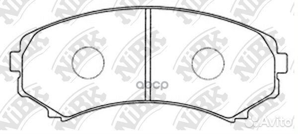 Колодки тормозные передние PN3414 NiBK