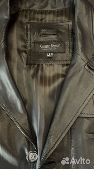 Кожаная куртка мужская 48 50