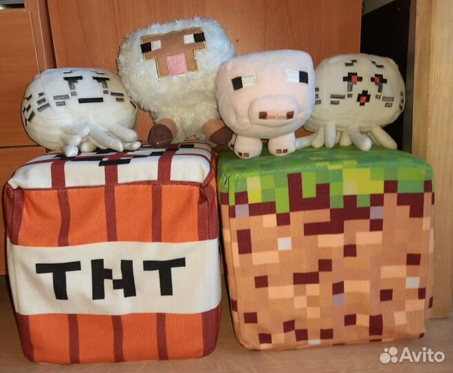 Игрушки плюшевые майнкрафт