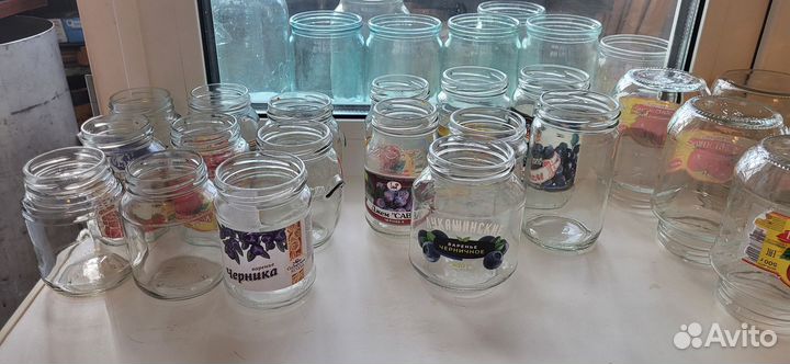 Стеклянные банки 0.5 л и меньше