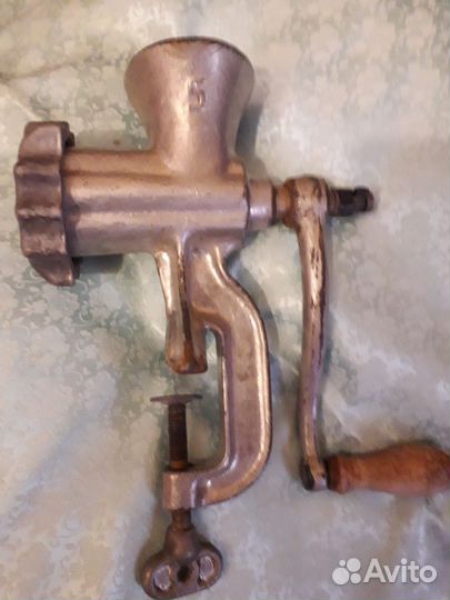 Мясорубка ручная СССР чугунная