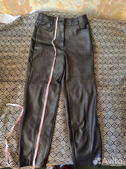 Кожаные брюки женские