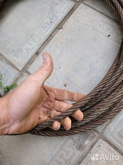 Продам стальной трос 16 мм