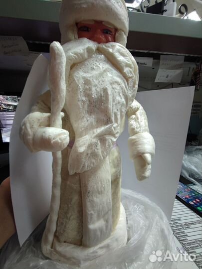 Ватный дед мороз и снегурочка СССР