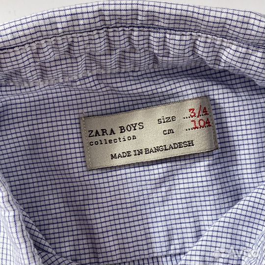 Рубашка zara 104 см 3-4 года