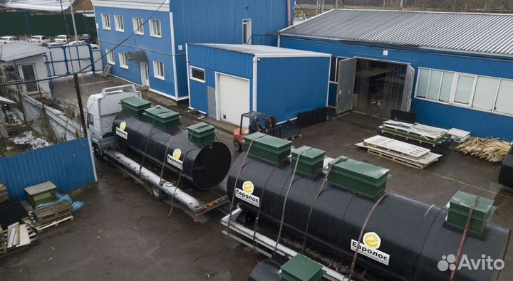 Септик на 70+ человек евролос экопром