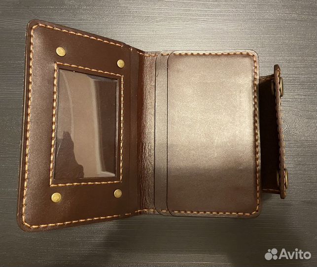 Кошелек натуралтная кожа италия