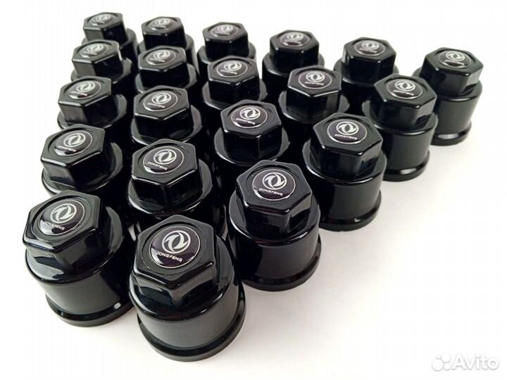 Новые колпачки 32мм Премиум чёрные Dong Feng 60шт