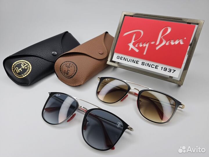 Очки Ray Ban 3601 Ferrari Коричневое Стекло