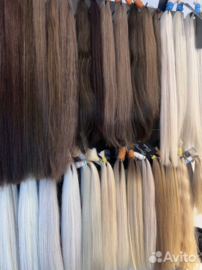Волосы натуральные срез