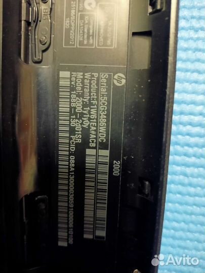 Ноутбук hp 2000